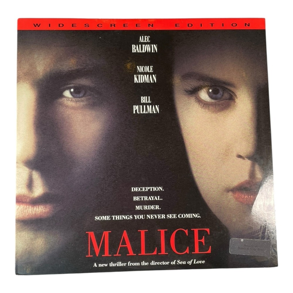 Malice Laser Disc Movie